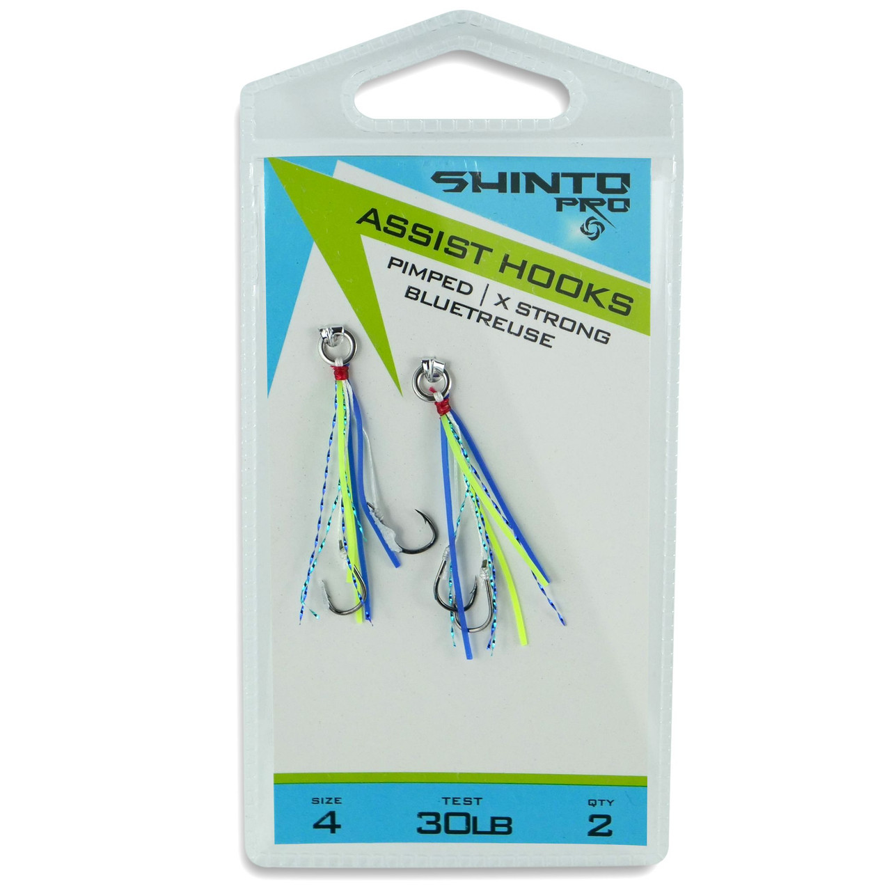 Shinto Pro Micro Assist Hooks Pimped - Bluetreuse