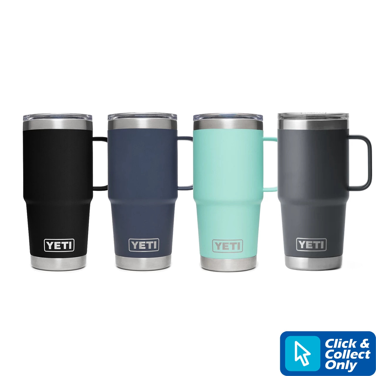YETI Rambler 30 Oz Travel Mug with StrongHold Lid in Charcoal