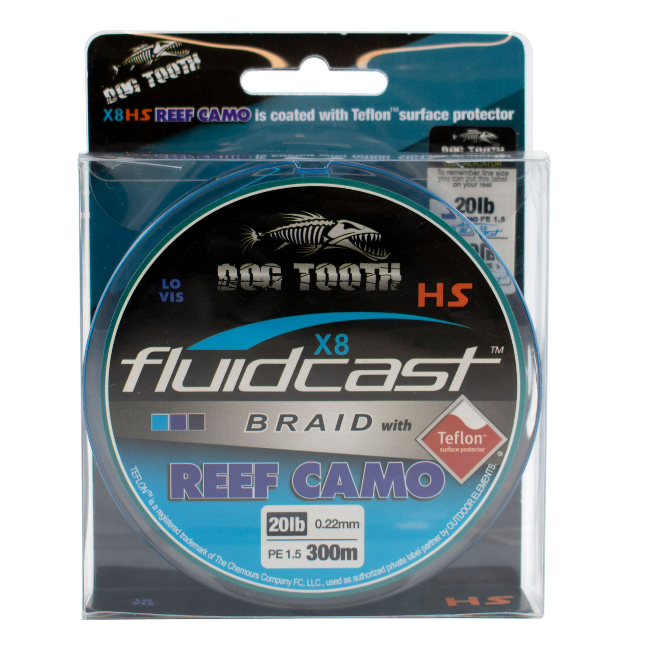 Dog Tooth Fluidcast X8 Camo Braid 150m - Fergo's Tackle World