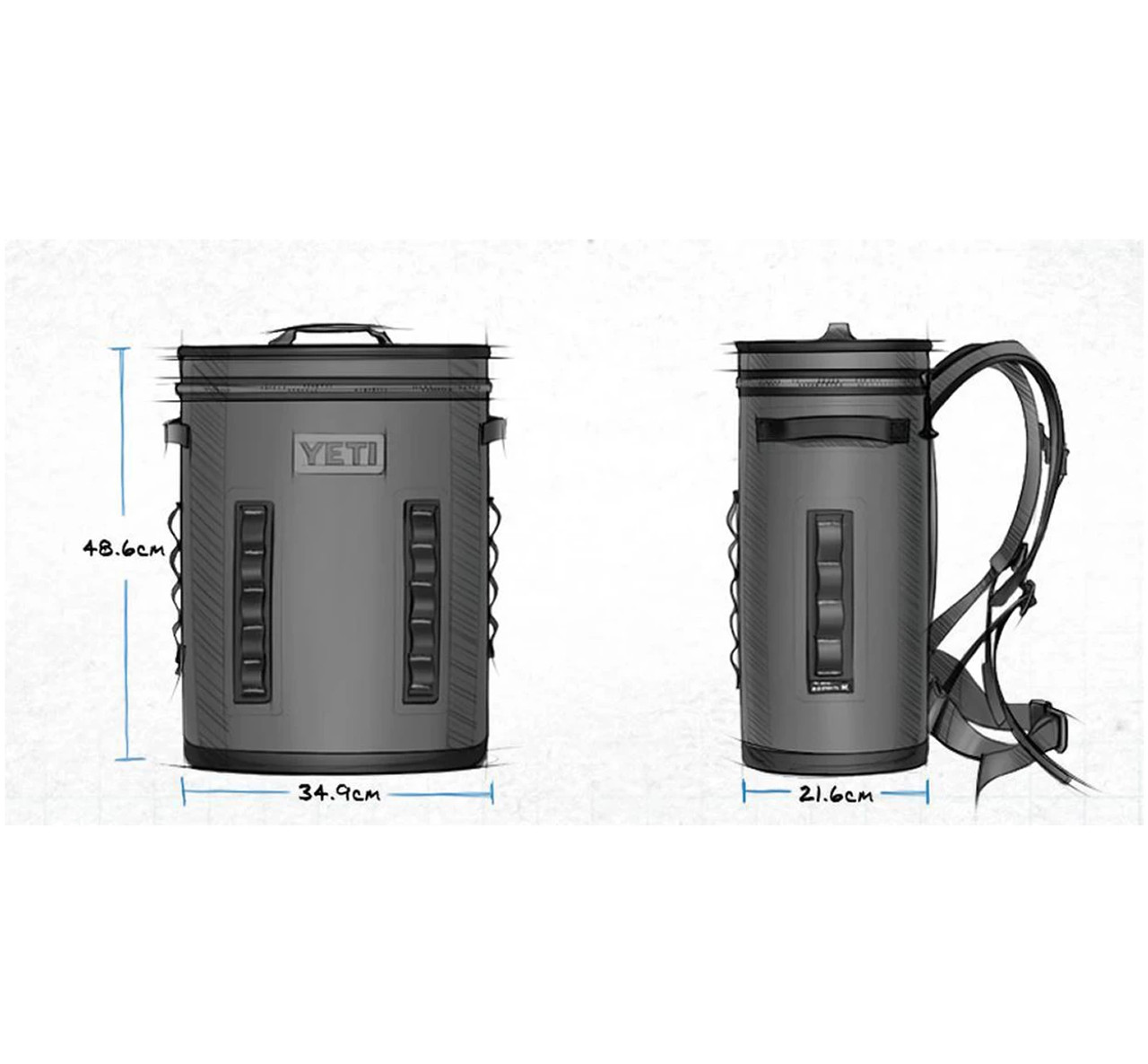 Yeti Hopper BackFlip 24 Soft Cooler Charcoal Tackle World Adelaide