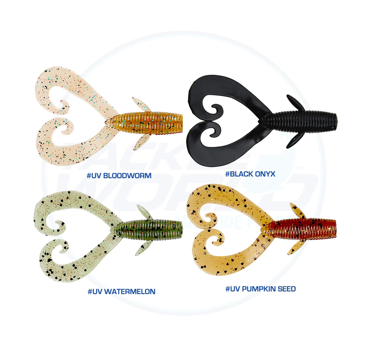 Shimano Squidgies Bio Tough Grub Double Tail 65mm Soft Plastics - Tackle  World Adelaide Metro