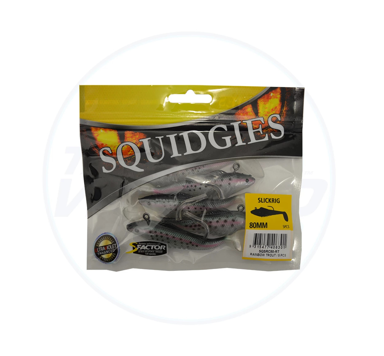Shimano Squidgies Slick Rig Soft Plastic Fishing Lure 80mm - Tackle ...