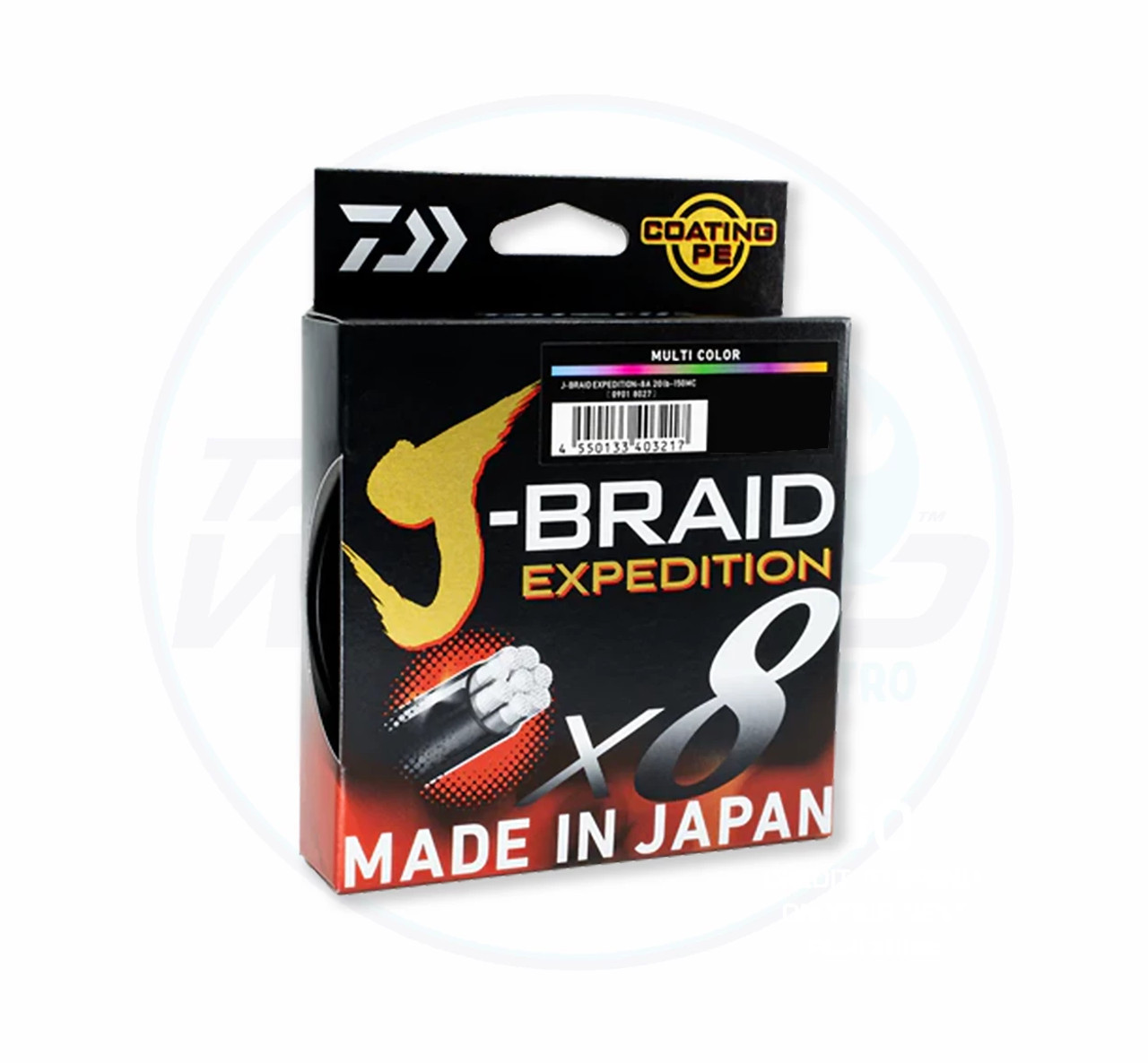 Daiwa J-Braid Expedition X8 Multi-Colour 500m - Tackle World