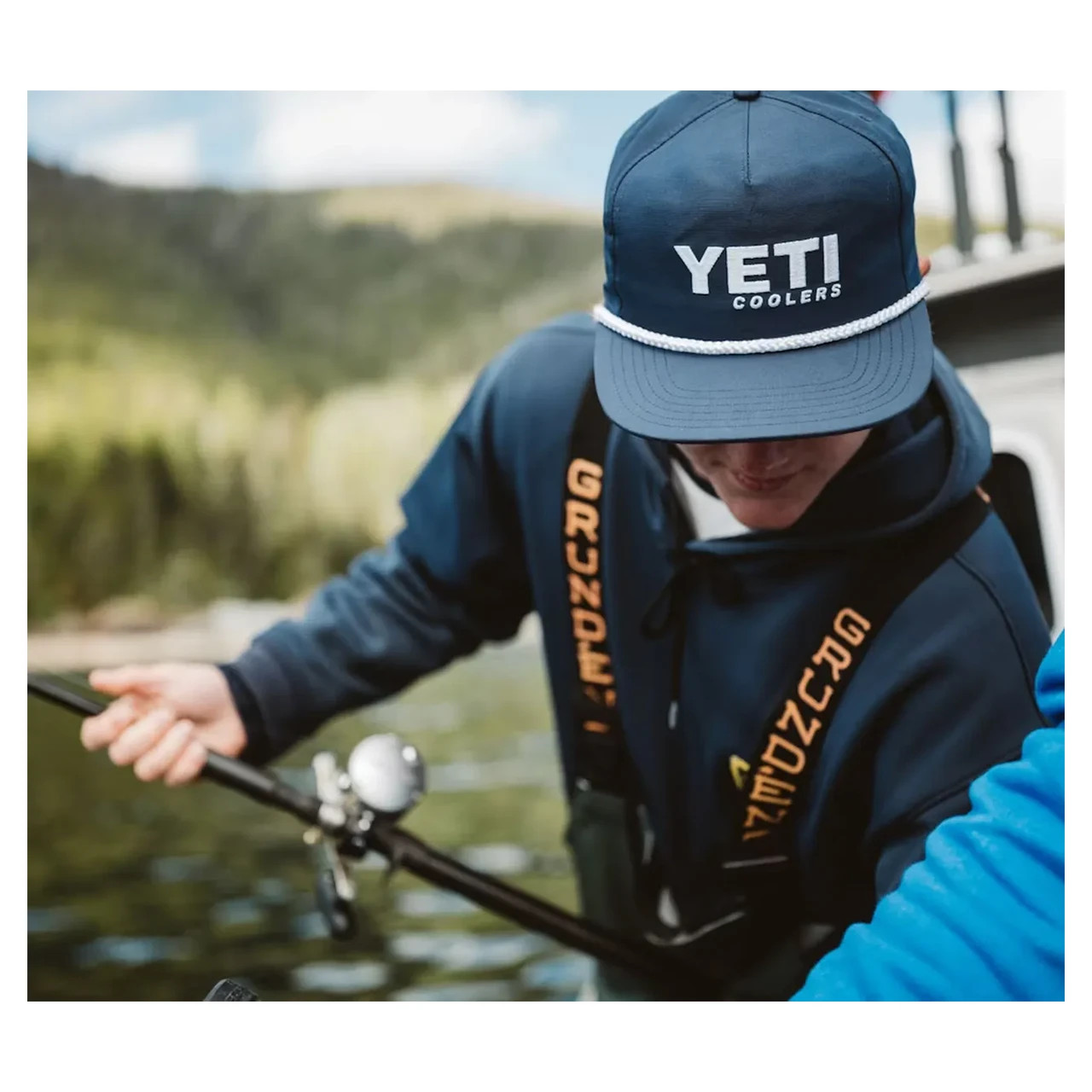 YETI Coolers Mid Pro Flat Brim Rope Hat - Navy - Tackle World Adelaide ...