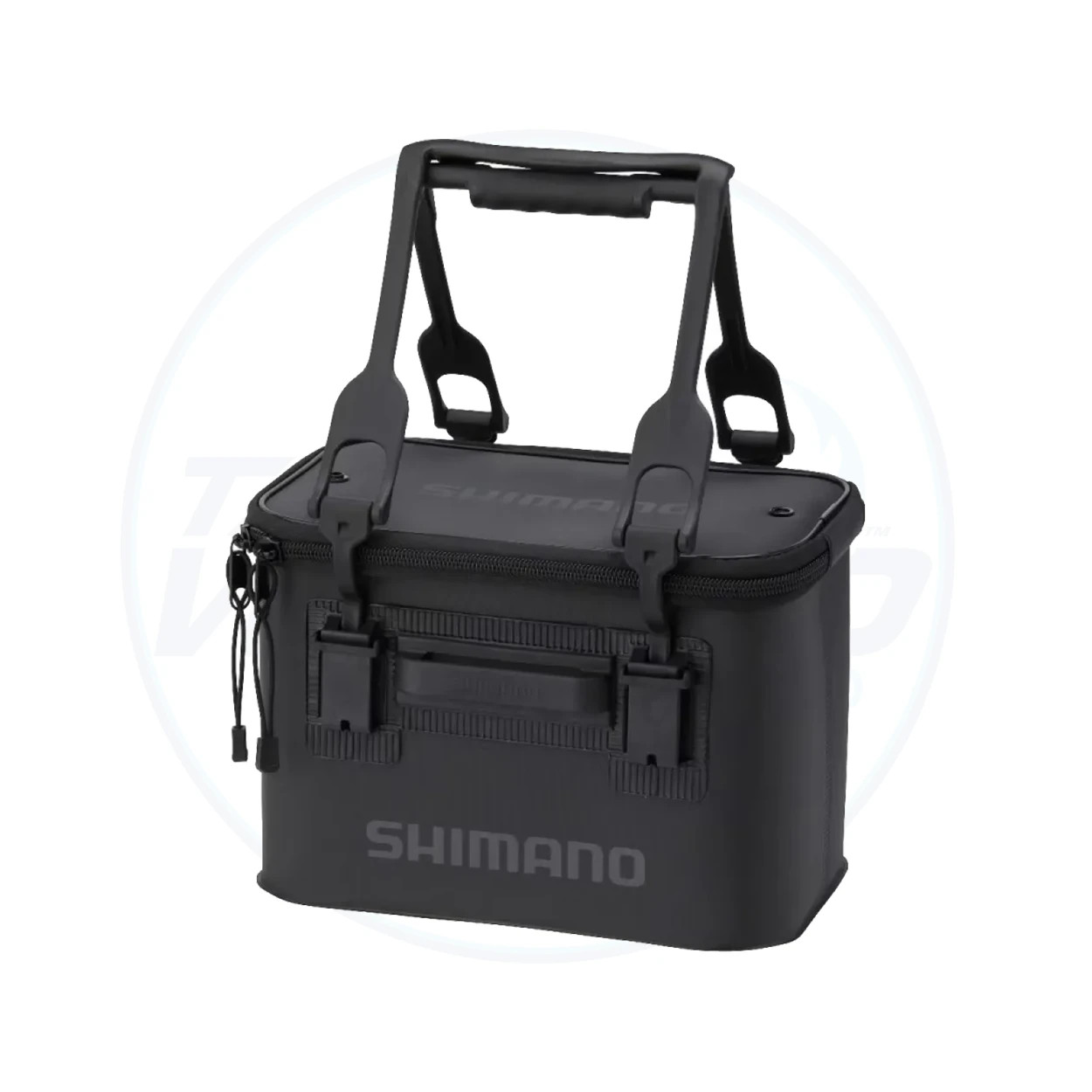 Gamakatsu Tackle Baccan - 14.2 Inch EVA Fishing Tackle Box With Rod Holder