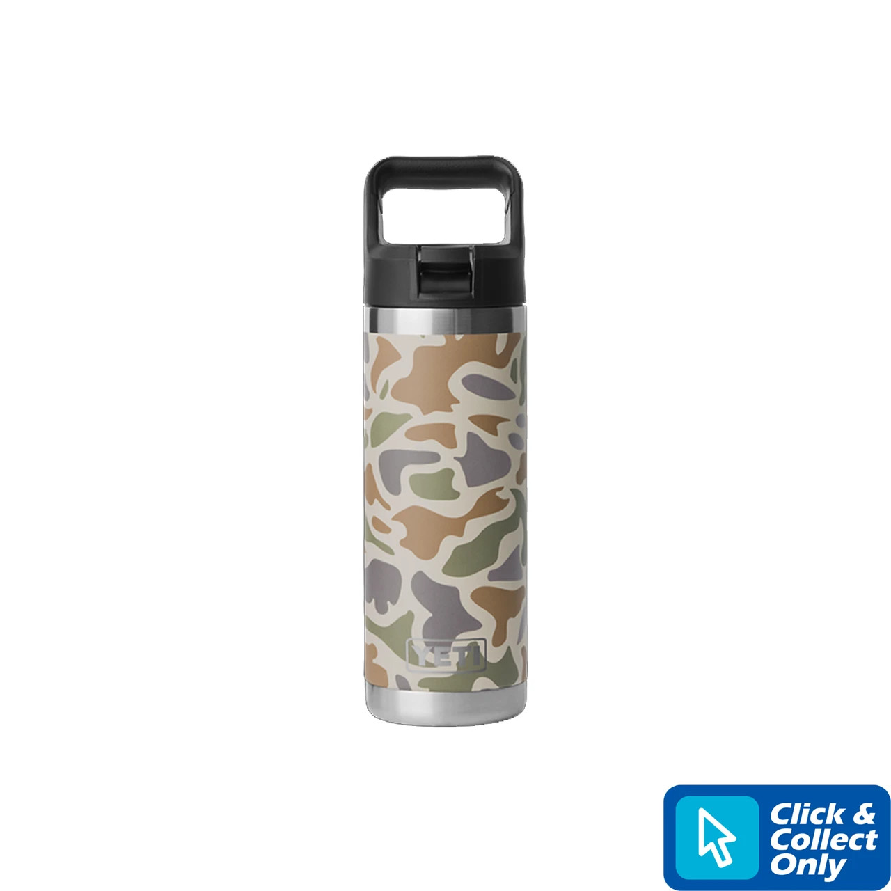 YETI Rambler 18 oz Straw Bottle Tan Camo Tackle World Adelaide