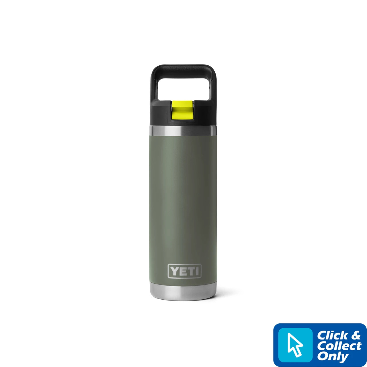 YETI Rambler 18 oz Straw Bottle - Camp Green/Firefly Yellow