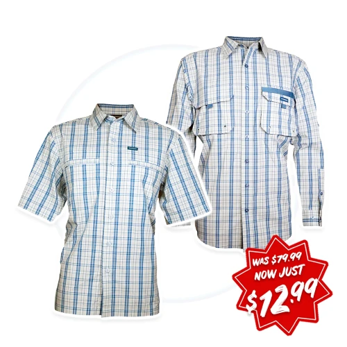 Shimano Vented Corporate Shirt - Ice Check *Clearance*