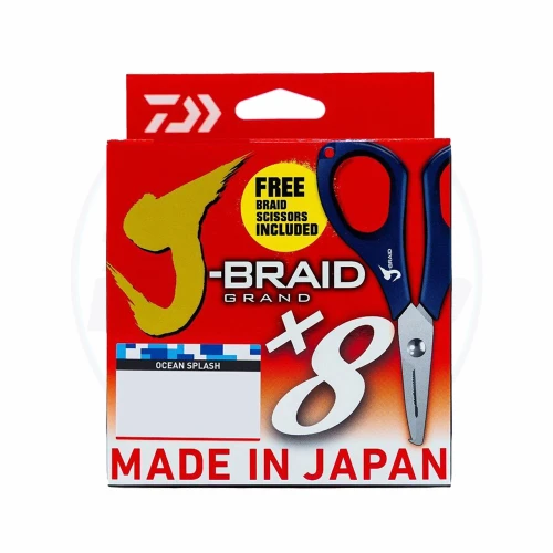 Daiwa J-Braid Grand X8 Ocean Splash Packaging