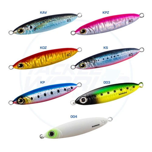 Shimano Coltsniper Wonderfall Metal Fishing Jig Colour Chart
