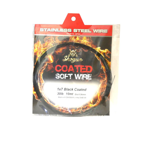 Shogun Stainless Steel Coated Soft Wire Black