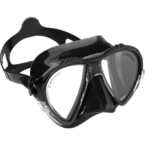 Cressi Nano Mask Black/Black Frame HD Mirror Lens - Tackle World