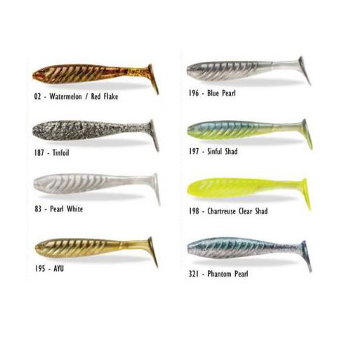Yum Assorted 2 Tube & Grub Soft Baits Lures - Choice of Color