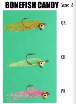 Felty's Flies Bonefish Candy Size 6