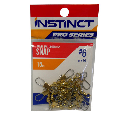 Instinct Pro Series Brass Interlock Snap Swivel