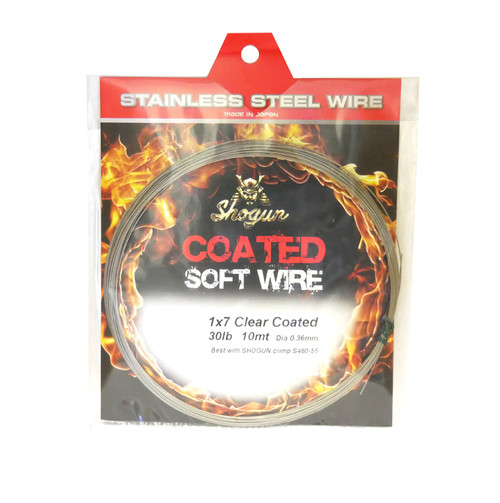 Shogun Stainless Steel Coated Soft Wire Clear