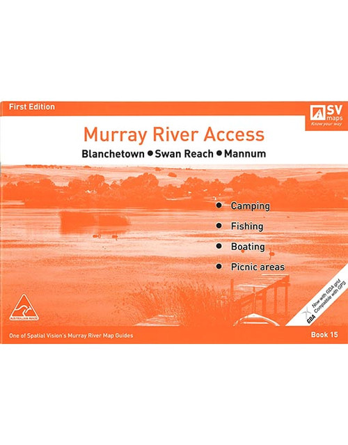 Murray River Access Map 15 Blanchetown To Mannum