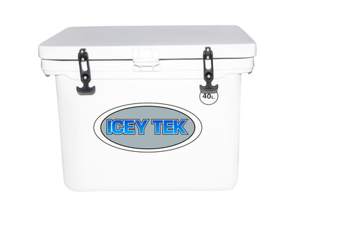 Icey Tek 40L Ice Box Cooler White