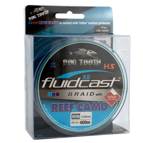 Dog Tooth FC012 Fluidcast X4 Hi Vis Green Braid Bulk Value Spool