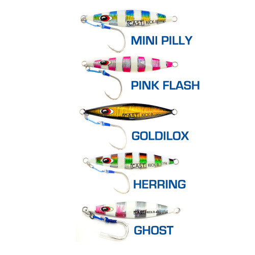 Cast Kick-R Slow Pitch Jigs Pre-Rigged 100g