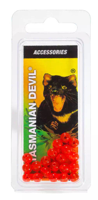 Tassie Devil Red Rigging Beads