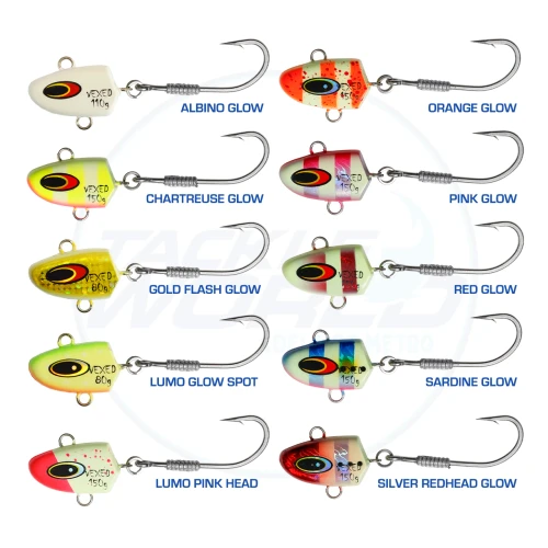 Vexed Dhu Bomb Jig Head 110gm Jig Head Colour Chart