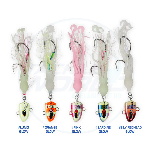 Vexed Occy Head Jig Lure 150g Colour Chart