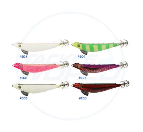 SQUID JIGS 10 PACK. Lumo Rattle Free Case.3.5# 3.0# 2.5# – SLOW JIGS  AUSTRALIA