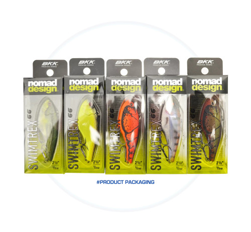 Nomad Design SWIMTREX 66 - Lipless Vibration Crankbait in Various Styles |  Freshwater Trophy Fish at All Depths | 3 - 1/2 oz