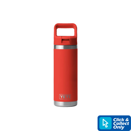 Yeti Rambler 18 oz Straw Bottle Front - Canyon Red