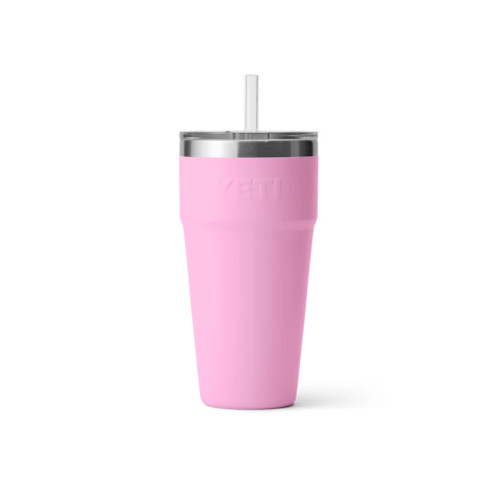 YETI Rambler 26 oz Cup With Straw Lid Power Pink Tackle World