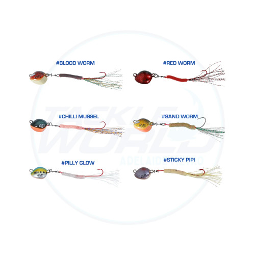 Vexed Bottom Worm Long Shank Colour Chart