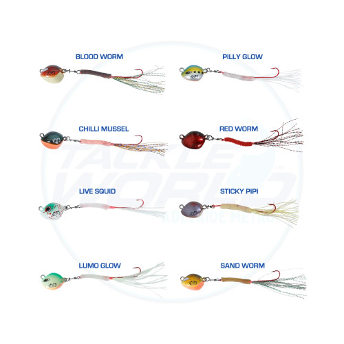 Vexed Bottom Worm Long Shank Colour Chart