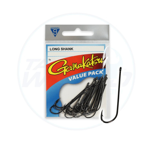 Gamakatsu Black Long Shank Hook Pack