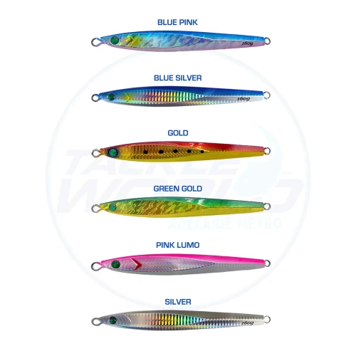 JT Jigs Resurrection 160g Colour Chart