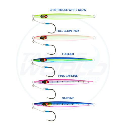 Nomad Streaker 160g Jig Colour Chart