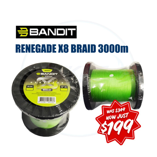 Bandit Renegade x8 Braid 3000m 