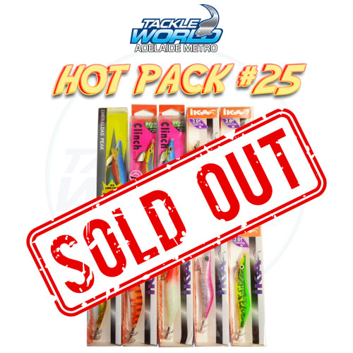 Hot Pack #25 Assorted Squid Jig 3.0 Mix Pack