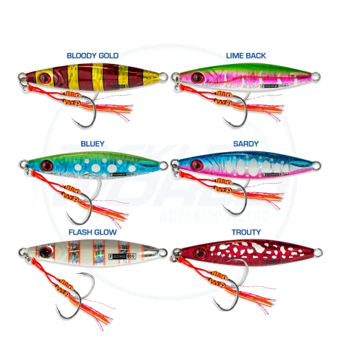 Buku Flutter Bomb Jig Colour Chart