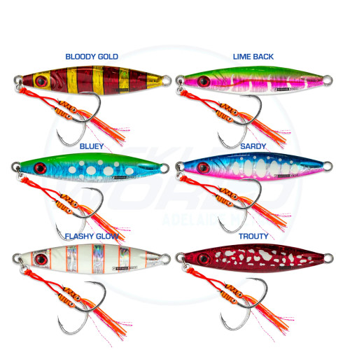 Buku Flutter Bomb Jig Colour Chart