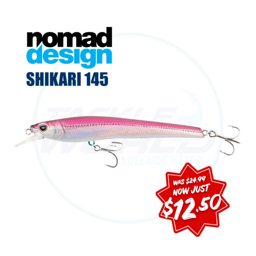 Nomad Shikari Floating Hard Body Lure Pink Chrome