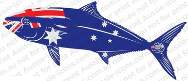 Aussie Icons Fish Stickers - Kingfish - Tackle World Adelaide Metro