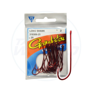Gamakatsu 3/0 Offset Shank Worm Hook - Value Pack Of 25 Hooks (07413-25) For Soft Plastic Bass Fishing