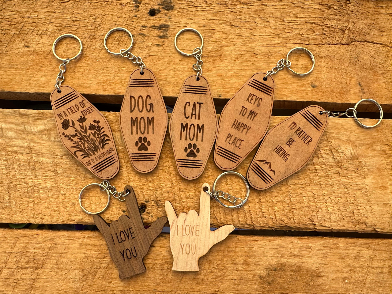 Laser Engraved Key Chains