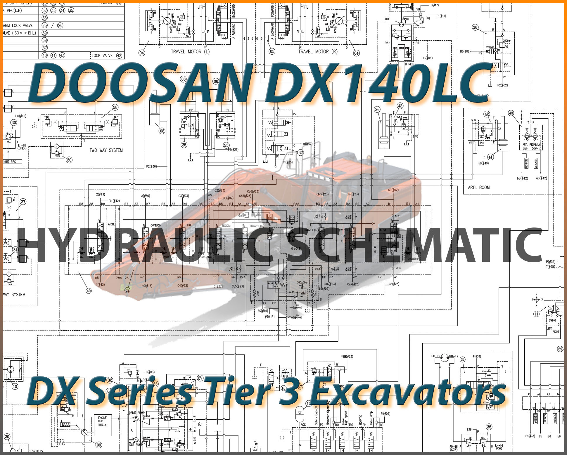 Heavy Equipment Hydraulic Schematics | Diagrams for Excavators, Loaders ...