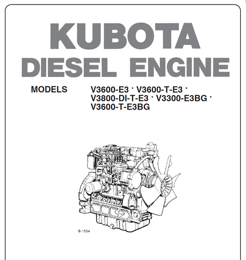 Kubota-V3300-V3600-V3800-Diesel-Engine-Service-Manual Kubota-V3300-V3600-V3800-Diesel-Engine-Service-Manual