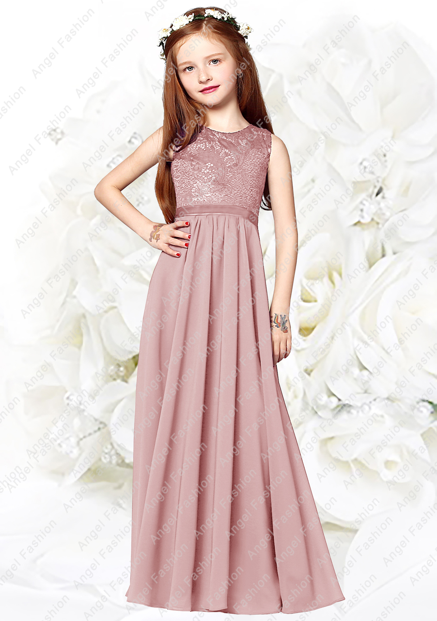 children's dusky pink bridesmaid dresses