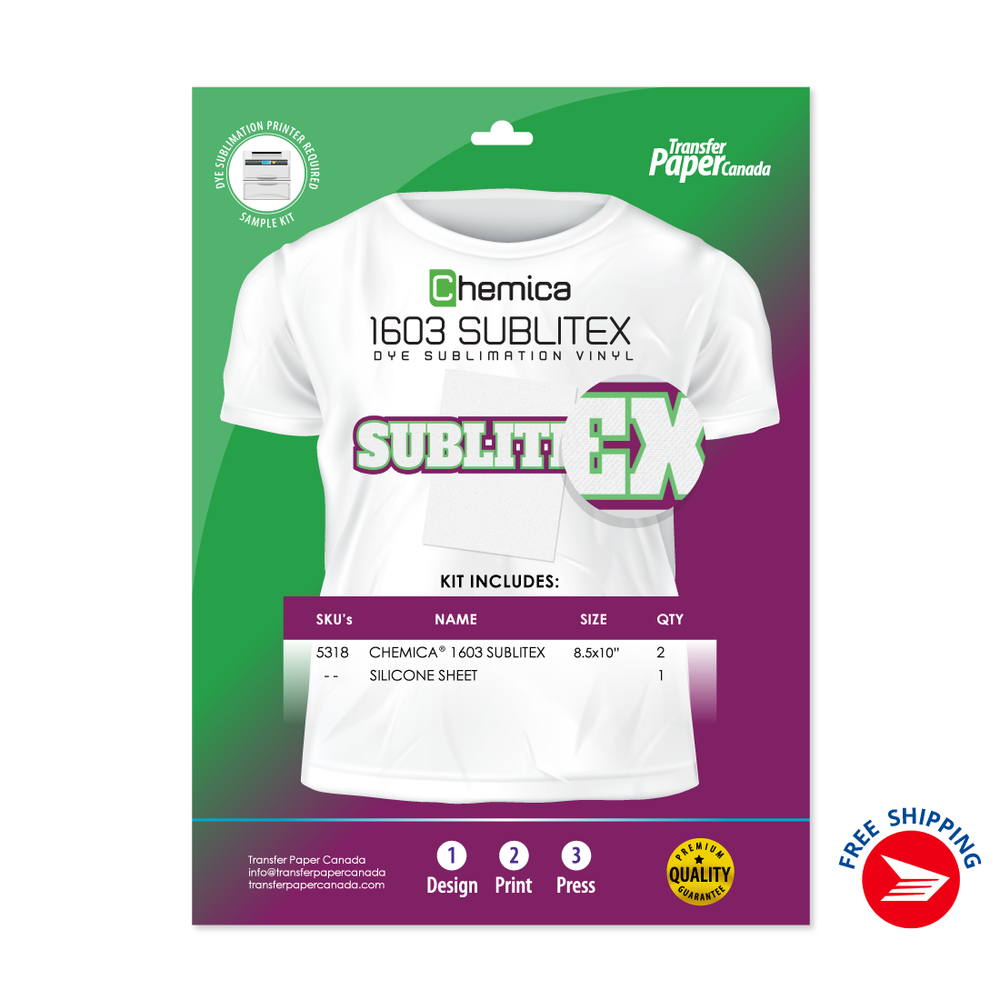 Dye Sublimation Sample Printable Product Starter Kit