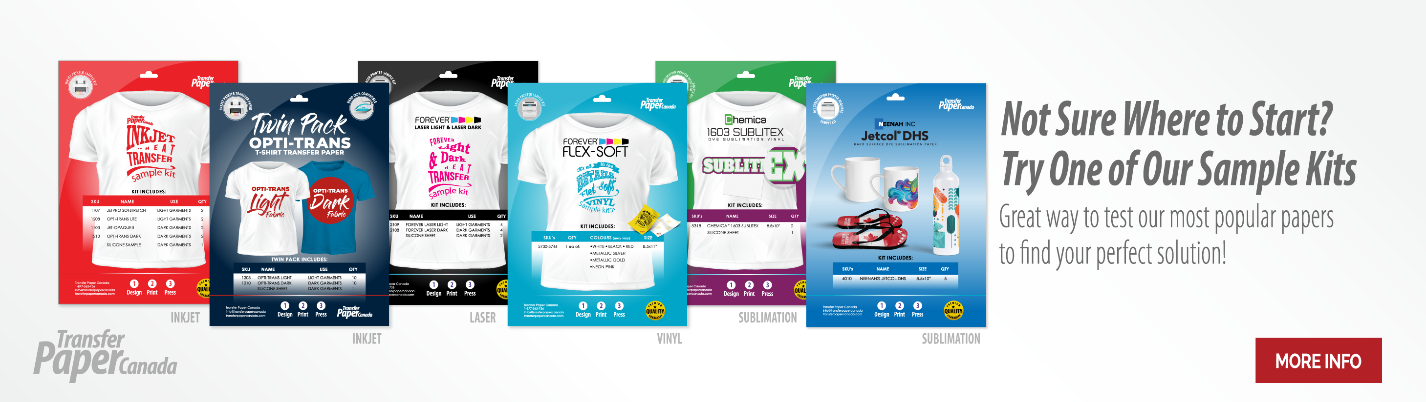 Heat Transfer Paper & Vinyl Supplies Transfer Paper Canada