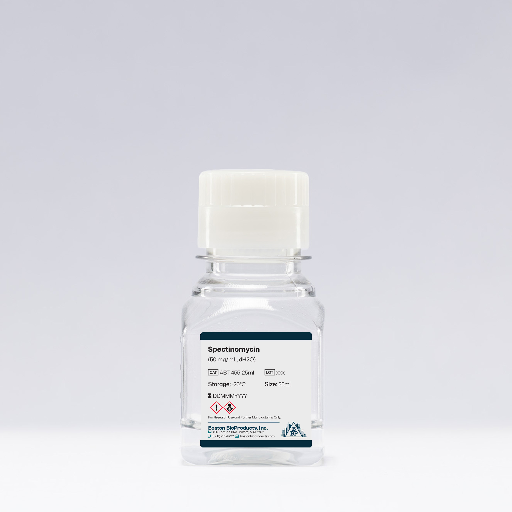 Spectinomycin (50 mg/mL, dH2O)
